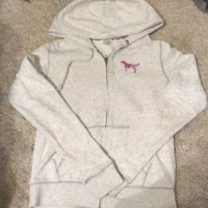 PINK Sequin Zip-up